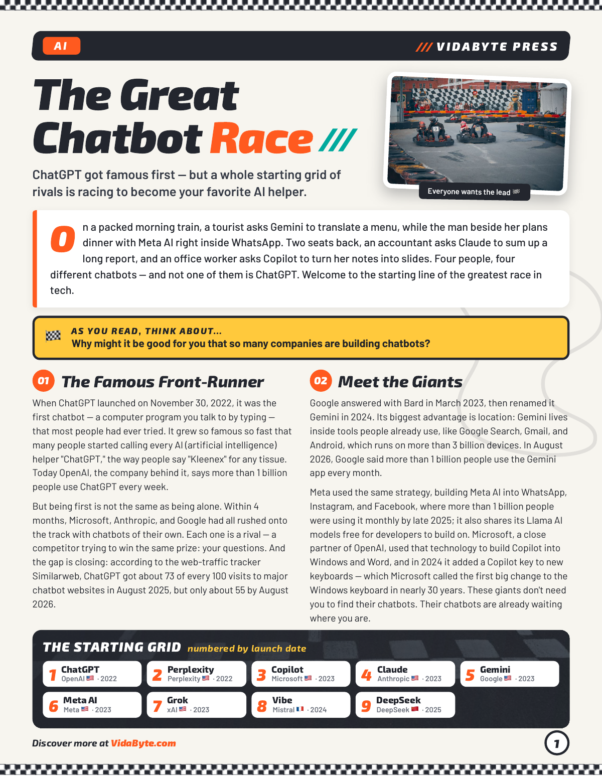 The Great Chatbot Race